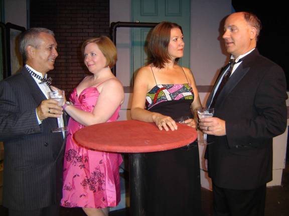 Playhouse at Museum Village presents Follies Photo provided From left, Kevin McIntyre, Terri Weiss, Kate Loftus and Joseph Jervais star in "Follies," at the Playhouse at Museum Village.