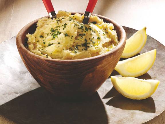 Simple Swaps to Make Holiday Meals Better for You Hummus Mashed Potatoes.
