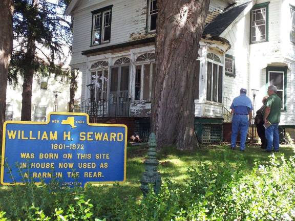 Seward/Mapes House restoration making slow but steady progress This file photo from October 2012 shows Bob Scott, John Kimiecik and Joyce Willis outside the Mapes house on Main Street in the Village of Florida. William H. Seward, secretary of state under Abraham Lincoln, was born on the site.