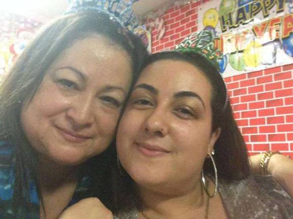 Mother Daughter Look A Like contest Photo submitted by Denise Bulnes of Warwick Mom and Jasmin.