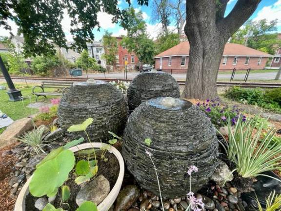 Three fountains for Railroad Green