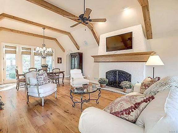This chalet-like home is very private and, indeed, very French influenced This chalet-like home is very private and, indeed, very French influenced