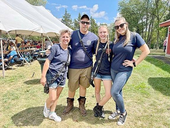 Florida Fire Department Members Anne Ossentjuk, Aux. Ofc. John Knuth, Emily Jansen and Capt. Ashley Dagele