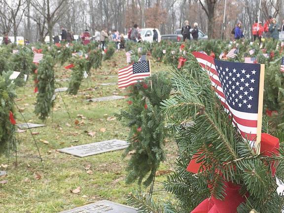 Orange County’s Veterans Memorial Cemetery will once again host a Wreaths Across America (WAA) ceremony on Saturday, Dec. 18. File photo from 2019.