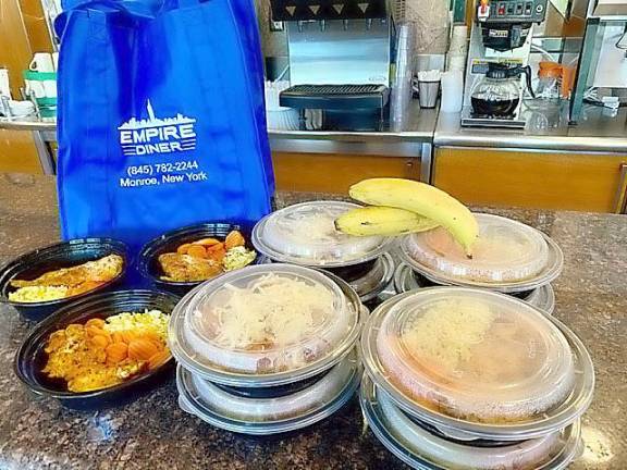 Charity launched to help feed children in Orange County The Empire Diner in Monroe creates and produces the meals, which are packaged and delivered to families each week by a dedicated team of volunteers.