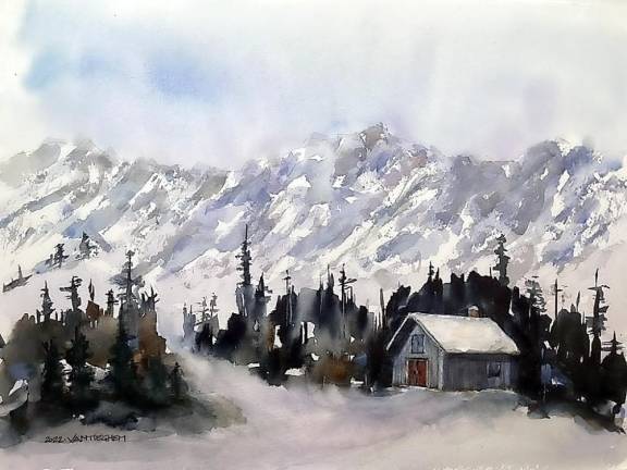 Middletown. Bathe your senses in a display of watercolor art at SUNY Orange Mountain Serenity by Richard VanTieghem
