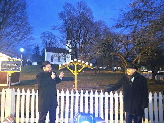 Warwick celebrates the first night of Hanukkah