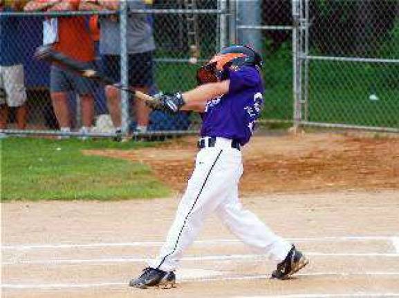 All Stars and ball players, no matter how young Justin Hurd ropes a single to right center.