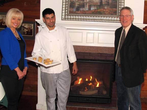 Landmark Inn to host winter social for Warwick Chamber Photo by Roger Gavan From left, Event Chair Janine Dethmers, Landmark Inn Chef/Owner Michael DiMartino and Warwick Valley Chamber of Commerce Executive Director Michael Johndrow.