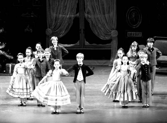 Local to dance in NYC Photo credit: Paul Kolnik Credit Photo: Paul Kolnik Shown is the party scene from George Balanchine's The Nutcracker from last year. Pierson will be a guest in the party scene during this year's performances.