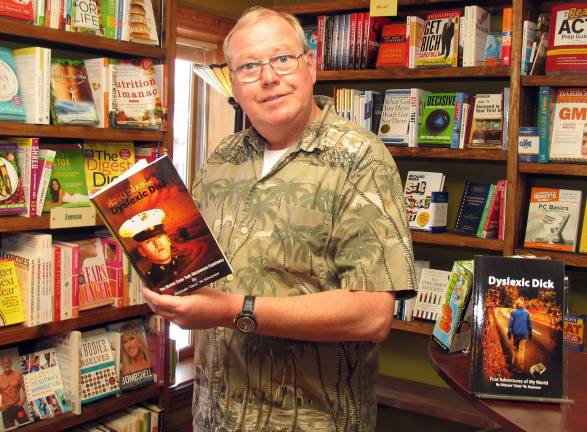 Warwick author publishes new book Photo by Roger Gavan Richard "Dick" Kraemer, author of "Dyslexic Dick II: The Marine Corps Truly Uncommon Experience," at Ye Olde Warwick Book Shoppe.