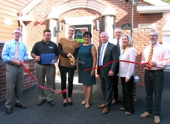 Elite Aesthetics celebrates grand opening with ribbon cutting Photo by Roger Gavan On Tuesday, Oct. 18, public officials and chamber representatives joined Lynn Engler for the opening of her new studio at 20 Spring Street, Suite 1A, in the Village of Warwick. From left, Warwick Supervisor Michael Sweeton, Assemblyman Karl Brabenec, owner and nurse practitioner Lynn Engler, Warwick Valley Chamber of Commerce past president Sherry Bukovcan, board member James Mezzetti, Executive Director Michael Johndrow, board member Kim Starks and Mayor Michael Newhard.