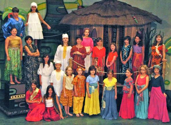 The cast The Acting Out Playhouse, in conjunction with SummerStar Theatre, will present ìOnce On This Island, Jr.î with two performances planned for Orange Hall Theatre on the Middletown campus of SUNY Orange on Saturday and Sunday, Aug. 11 and 12, featuring a cast whose 23 members range in age from 6 to 11.
