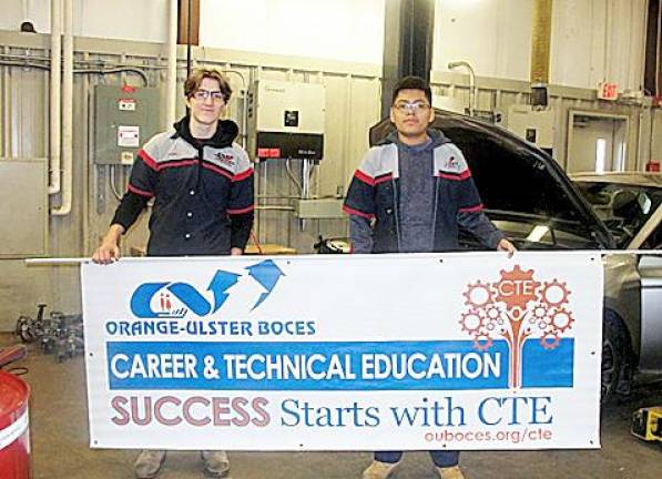 CTE Auto Technology students take top awards at regional competition Ethan Ladka and Alexis Torres from Warwick Valley High School came in third place at the recent regional auto technology competition in Queens. Both Orange Ulster BOCES teams now advance to the state finals.