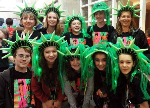 ‘It’s how you look at it’ Photo provided In front, from left, members of the Warwick Community Center Odyssey of the Mind Division 2 team are: Patrick Sliter, Julia Beggel, Claire Neary, Madeleine Wadeson and Josie Romano; and in back, from left: Polly VanderKruik (coach), Julia Heeren (coach), Jacob Gaydos, James Byrne and Donna Denny (coach).
