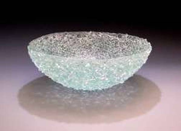 Pine Island Chamber hosts ‘Jazz and Art’ in the park on Saturday This shattered glass bowl was created by Gary Genetti.