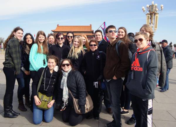 A journey of a thousand miles Among the places the Orange County students visited was Tiananmen Square in Beijing, where in the spring of 1989, student-led demonstrations captured the attention of the world for more than seven weeks before the Chinese government ordered the military to disperse the crowds with assault rifles and tanks.