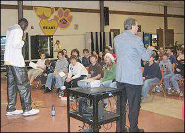 Sudanese refugee speaks at Warwick middle school Sudanese refugee speaks at Warwick middle school