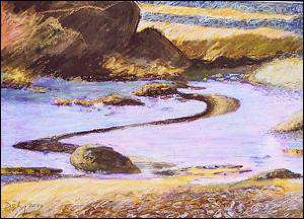 Maine in mixed media Maine in mixed media