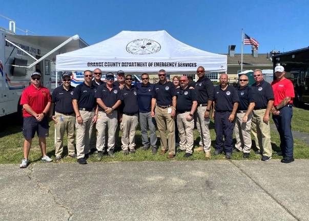 State funding secured for first responder wellness programs County Executive Neuhaus with the Orange County Office of Emergency Management Team.