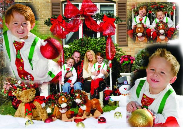 Vote for the best holiday photo Photo submitted by: Victoria Braga of Wantage, N.J. "Family Christmas photos taken outside of our house on the lawn."