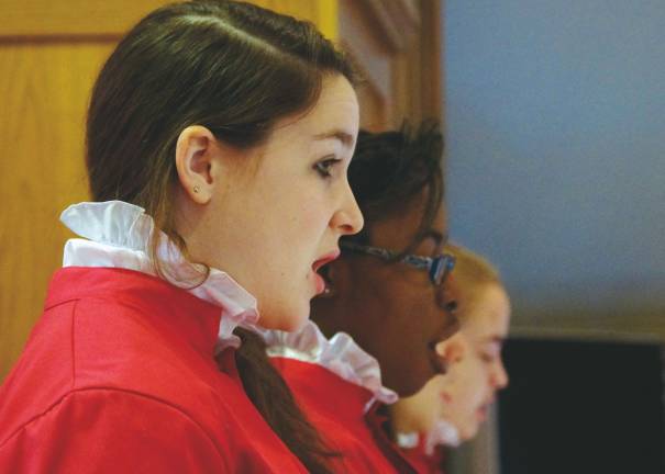Jubilate Community Youth Choir hosts auditions on Jan. 29 Photo by Deborah Schofield Juliet Mengaziol (foreground) of Monroe-Woodbury and Faith Wilkins of Warwick Valley perform in Jubilate's Liturgical Choir last November at Christ Church in Warwick. Julianne Olsen of Monroe-Woodbury is pictured in the background of the photo.