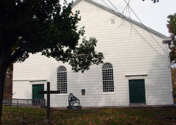 Honoring those who have served This is the view from outside the Blooming Grove United Church of Christ.