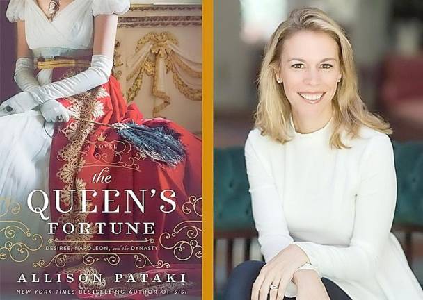 Best-selling author Allison Pataki will discuss her new novel , “The Queen’s Fortune,” via Zoom on Wednesday, Oct. 7, at 6:30 p.m.