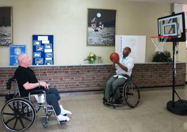 A champion in every way Elant resident Steven Marks enjoys playing basketball for fun with Faizool Ali at Elant at Wappingers Falls.