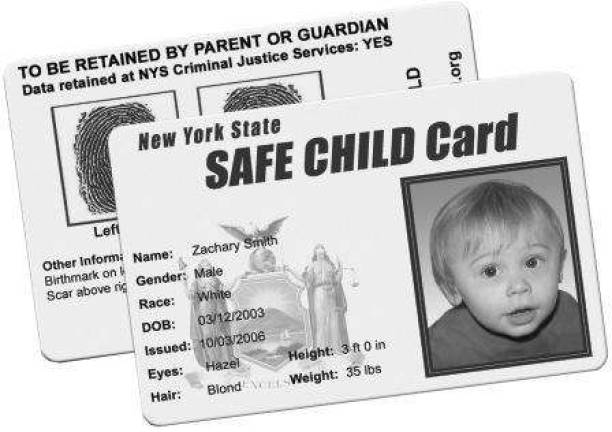 The Safe Child ID Program This is an example of a The Safe Child ID card.