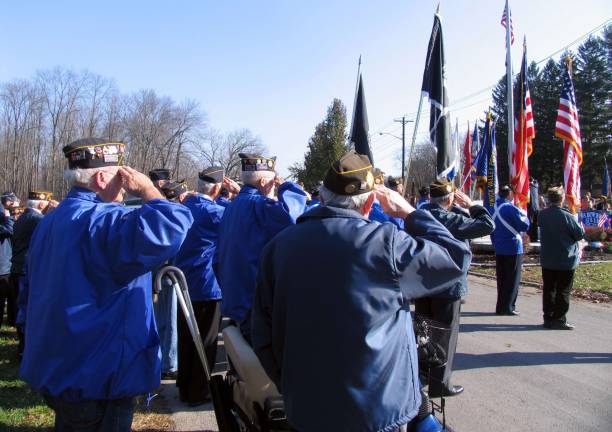 11-11-11 in 10990 VFW Post 4662 Chaplain Clayton Eurich closed the ceremony with a prayer followed by the traditional salute during the playing of Taps.