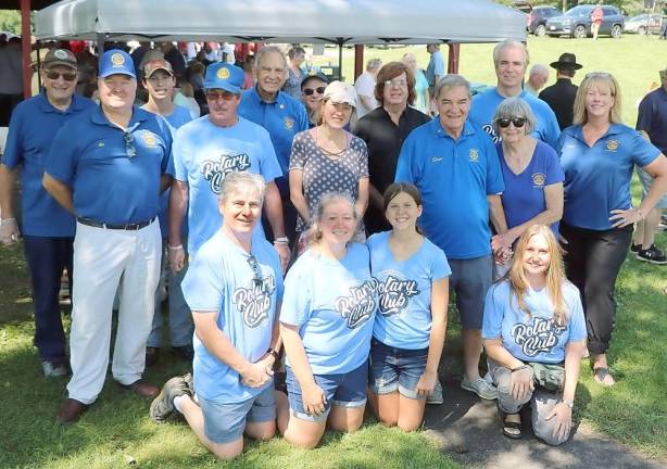 Members of the Warwick Valley Rotary, which co-sponsored the event with the Town of Warwick.