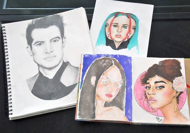 Grace Hoey uses those markers and pencils to create unique artistic representations of people, revealing their likenesses, personalities and even moods.