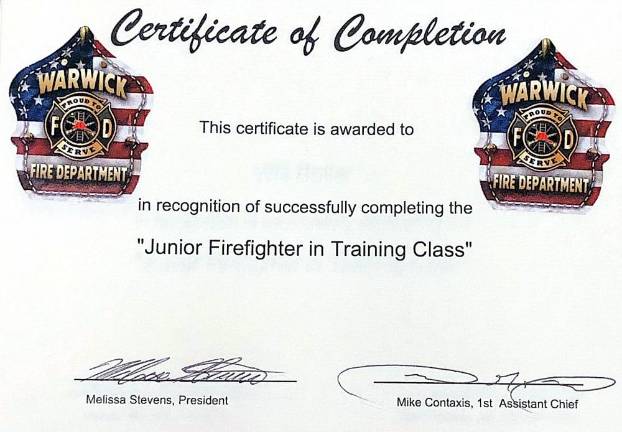 Warwick. Firefighters were scouts once, too Warwick. Firefighters were scouts once, too