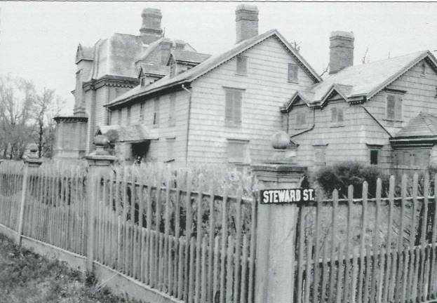 Stewards of Goshen leave strong traces "Images of America: Goshen" by Edward P. Connor (Charleston, S.C.: Arcadia Publishing, 2007) The now-gone Steward family home on Route 17A, where the Sorrento Cheese factory was later located.