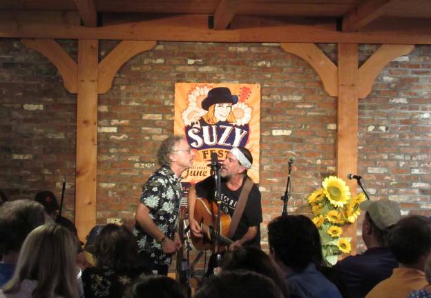 Suzy Fest is a community success Glenn Arnowitz sings along with Tony Penn.