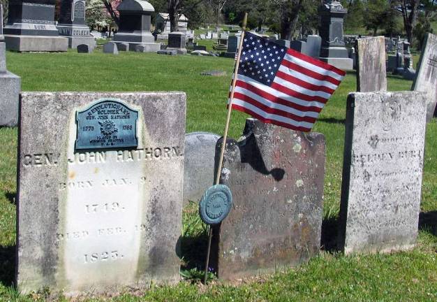 Meeting for preservation of the Hathorn House set for March 30 File photo by Roger Gavan The grave site of Revolutionary hero General John Hathorn is in Warwick Cemetery.