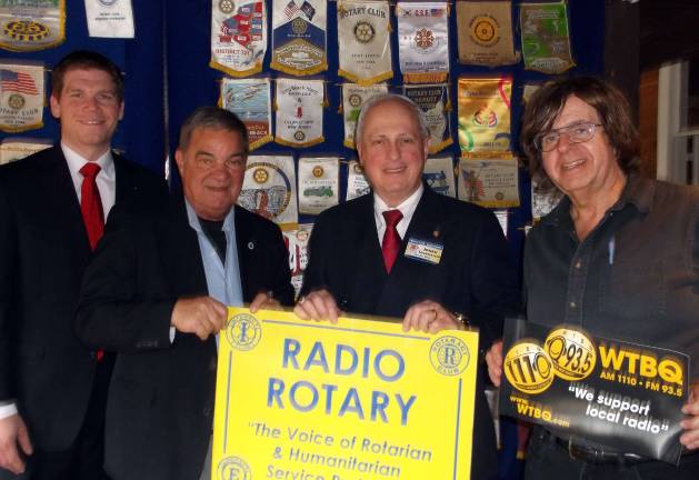 RadioRotary expands throughout Orange County Photo by Taylor Sterling Celebrating the expansion of RadioRotary are, from left to right, Rotary District Governor Drew Kessler, District Public Releations Chair Stan Martin, RadioRotary co-host Jonah Triebwasser and WTBQ's Frank Trautt.
