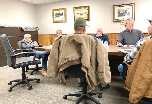 The Greenwood Lake Planning Board at its April 4 meeting.