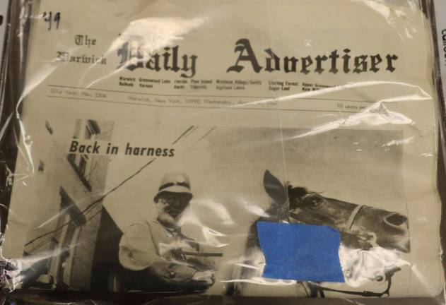 When The Warwick Advertiser became a daily To celebrate the Village of Warwick's Centennial in 1967, The Warwick Advetiser because a daily newspaper from Monday, Aug. 14, through Friday, Aug. 18, of that year. A copy of the Aug. 18 edition was uncovered when the centennial time capsule was opened.