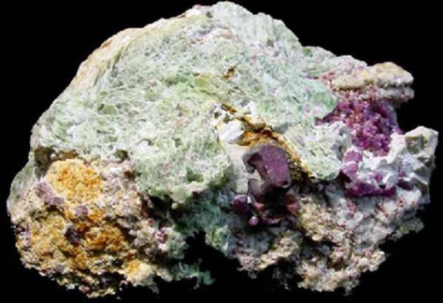 Edenville's mineral riches and the Youngs Courtesy photo This specimen of Corundum with Spinel crystals is part of the collection at the New York State Museum.