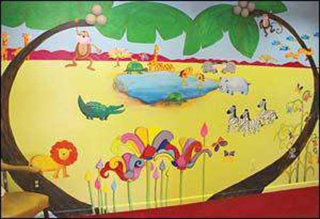 Jungle theme welcomes children Jungle theme welcomes children