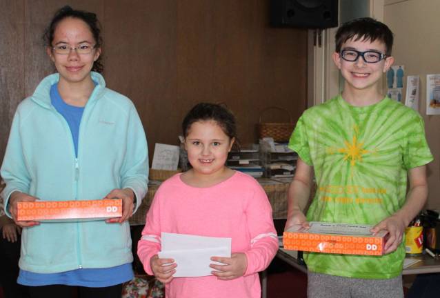 Soup, chili and girl scouts Pictured from left to right are the young people who participated in the Kids' Division of the cook-off: Amber Vitoulis, Alexa Milazzo and Nick Fox. Alexa won top honors and a private baking lesson from Jean Claude's Patisserie and Desert Cafe of Greenwood Lake and Warwick.