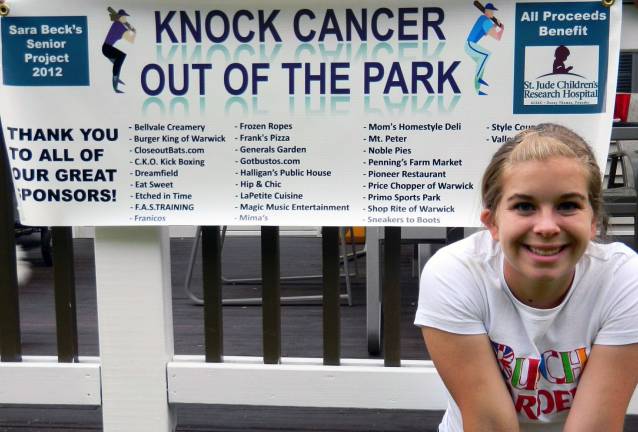 Senior project raises $1,550 for St. Judes Childrens Hospital The home run derby, bake sale and tricky tray organized by Sara Beck as part of her senior project at Warwick Valley High School raised $1,550 for St. Jude's Children's Hospital.