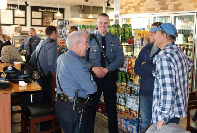 Warwick Police hold seventh Coffee with a Cop at Henry's Deli Photos by Roger GavanOn Saturday, March 3, "Coffee with a Cop" was held at Henry's Deli and Café, 583 Seward Highway, Route 94 North between the villages of Warwick and Florida.