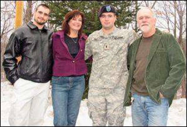 For one soldier, home for the all-too-short holidays For one soldier, home for the all-too-short holidays