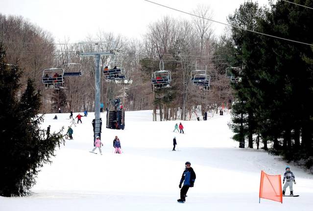 Skiing and snowboarding at Mount Peter Ski Area. File photo by Roger Gavan.