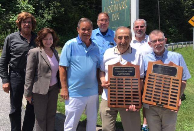 Pictured, left to right, are Rotarians' Citizen of the Year committee members Frank Truatt, Tina Buck, Stan Martin, John McGloin, Leo Kaytes Sr., John Buckley and Michael Sweeton. Not shown are Doug Stage, John Bollenbach, Leo R. Kaytes, Calvin Hargis and Lilibet Lewis McLean.