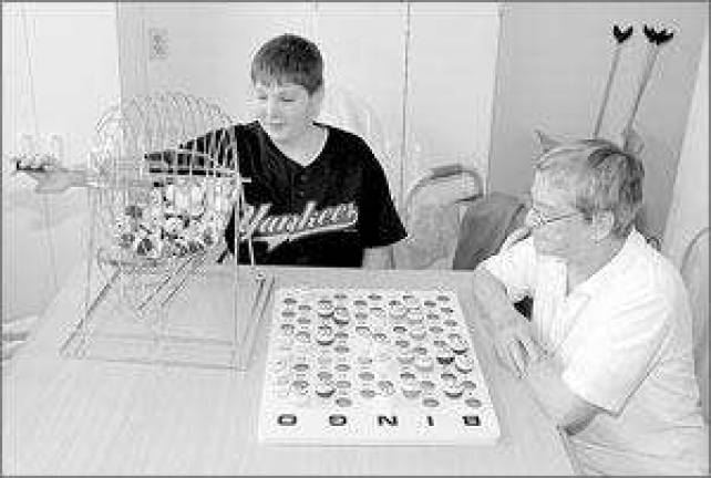 Middle school students donate bingo game to Mount Alverno Middle school students donate bingo game to Mount Alverno