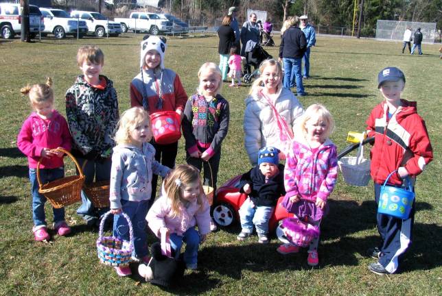 In search of the golden eggs Members of the Smith, Nicosia, Foley, Walsh and Currid families had a fun and a successful egg hunt. Additional photos can be found online at warwickadvertiser.com.